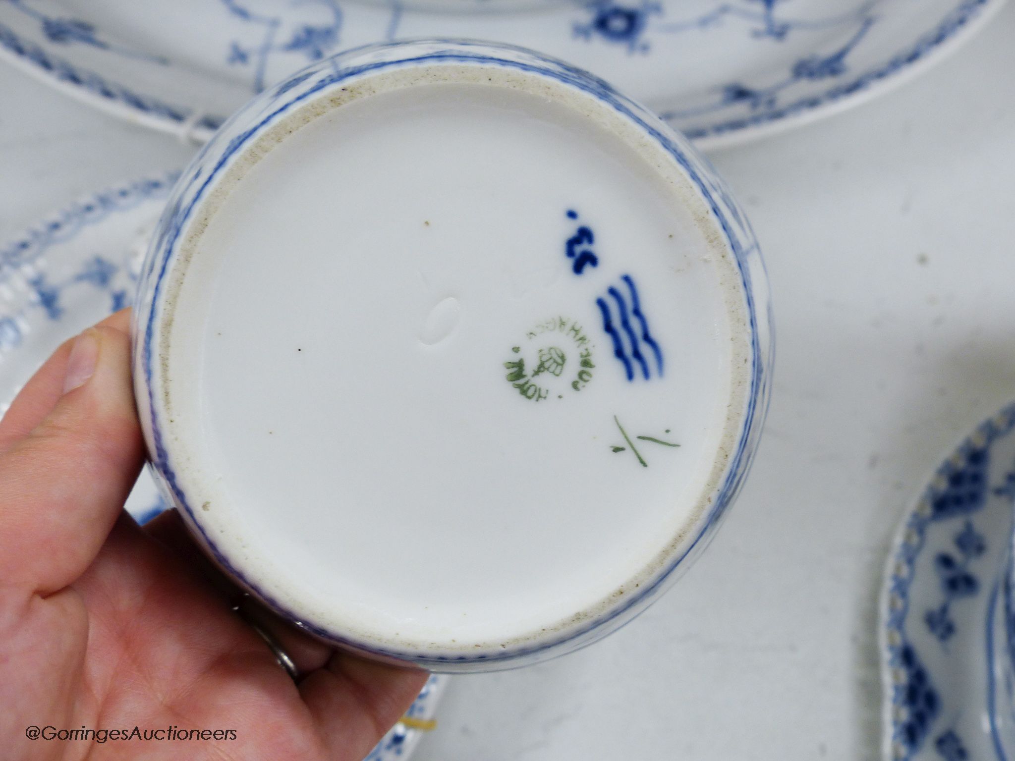 A Royal Copenhagen onion pattern part dinner service